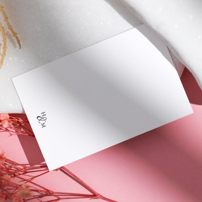 Elegant Monogram Modern Minimalist Budget Card (Creator Uploaded)