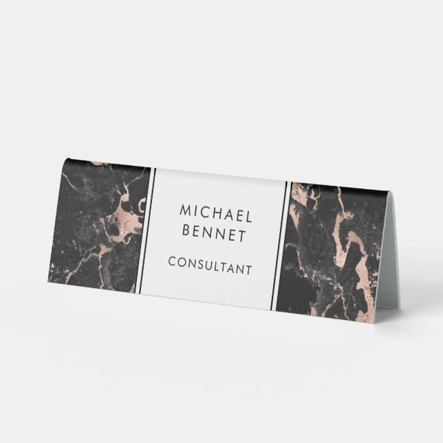 Elegant Monogram Name Business (Front)