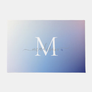 Elegant Monogram Name Design - Feminine Script Doormat