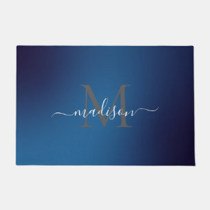 Elegant Monogram Name Design - Feminine Script Doormat