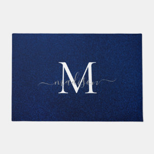 Elegant Monogram Name Design - Feminine Script Doormat