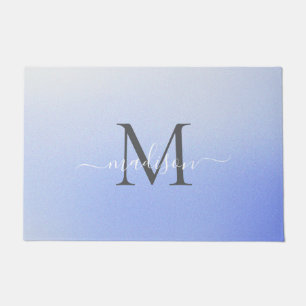 Elegant Monogram Name Design - Feminine Script Doormat
