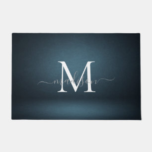Elegant Monogram Name Design - Feminine Script Doormat