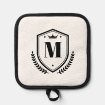 Elegant Monogram Name Initial Letter Laurel Wreath