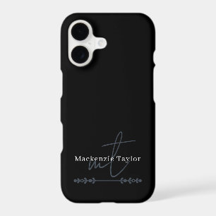 Elegant Monogram Name Personalised Text