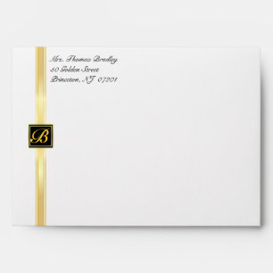 Elegant Monogram Party Invitation Envelopes