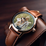 Elegant Monogram Photo Watch<br><div class="desc">Elegant monogram and special date personalised photo design perfect for wedding anniversaries, graduations, Father's Day, Christmas, and more!</div>