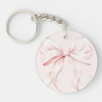 Elegant Monogram Pink Bow