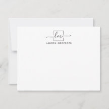 Elegant Monogram Professional Stationery 