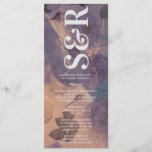 Elegant Monogram Purple Fall Wedding Program<br><div class="desc">This design is part of a collection - please don't hesitate to contact for any queries</div>