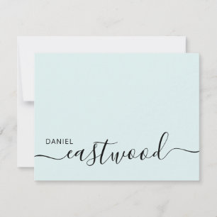 Elegant Monogram Script Card