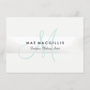 Elegant Monogram Silver Stripe Gift Certificate Menu
