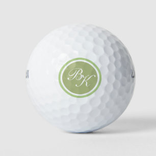 Elegant Monogram Style Golf Balls