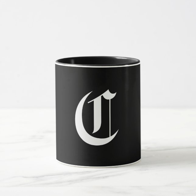 Elegant Monogram Template Mug (Center)