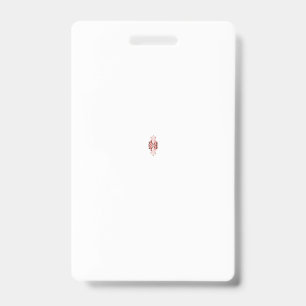 Elegant Monogram Wedding Badge ID Badge
