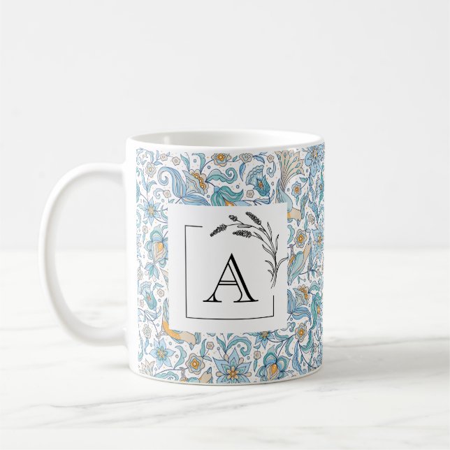 Elegant Monogram Wedding Favour Classic Mug, 325 m Coffee Mug (Left)
