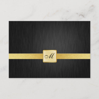 Elegant Monogram Wedding RSVP Card