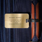 Elegant Monogrammed Gold Brushed Metallic