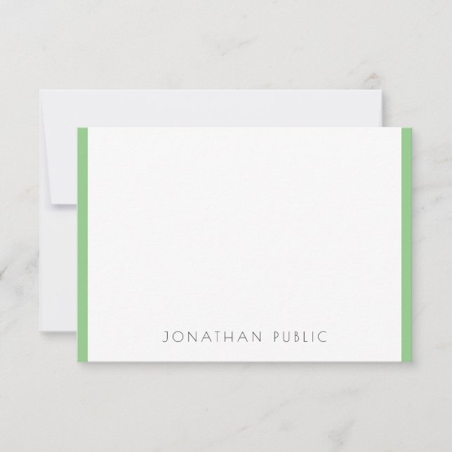 Elegant Monogrammed Modern Simple Template (Front)