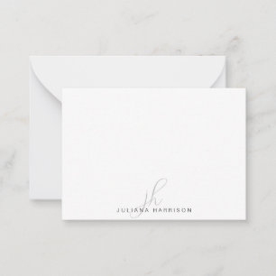 Elegant Monogrammed Personalised Card
