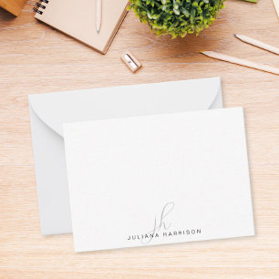 Elegant Monogrammed Personalised Card