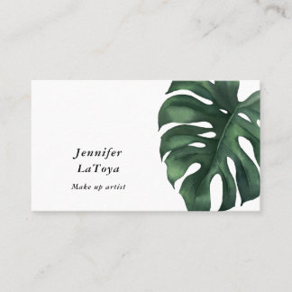 Elegant Monstera  Business Card