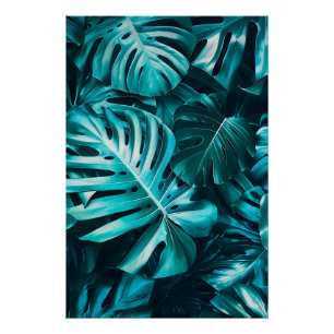 Elegant Monstera Leaf Wall Art Poster