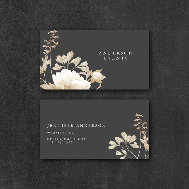 Elegant Moody Boho Modern  Business Card (Creator Uploaded)