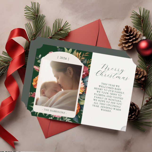 Elegant Moody Botanical Year In Review Card  (Creator Uploaded)