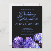 Elegant moody purple black floral Wedding 