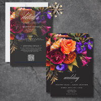Elegant Moody Vibrant Harvest Floral All In One