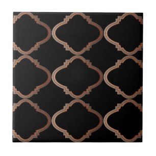 Elegant Moroccan Pattern Ceramic Tile