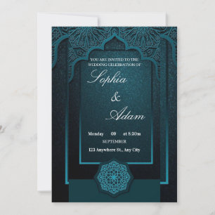 Elegant Moroccan Wedding Invitation