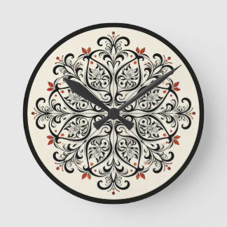 Elegant Moroccan Zellige Wall Clock