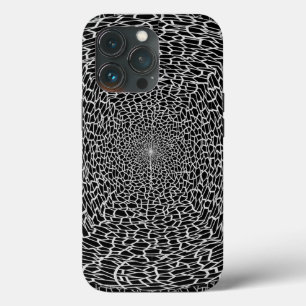 Elegant_Mosaic_Color Black and Silver GRAY_ iPhone 13 Pro Case