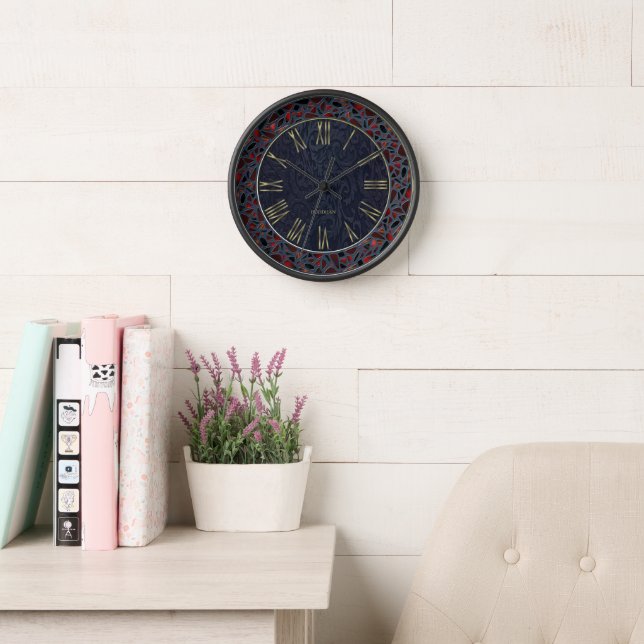 Elegant Mosaic Large Wall Clock (Reading Room)