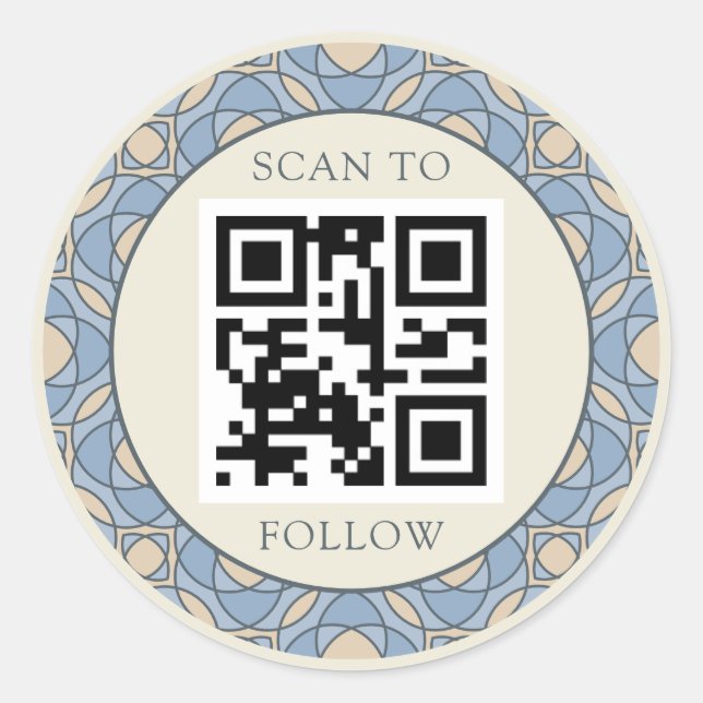 Elegant Mosaic Professional Branding Sticker (Front)