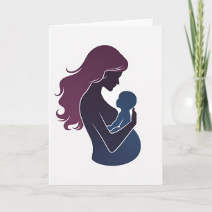 Elegant Mother Child Card