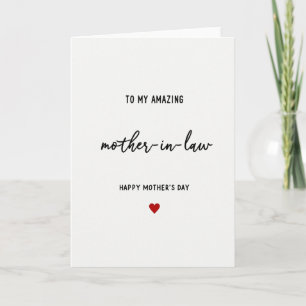 Elegant Mother In Law Card