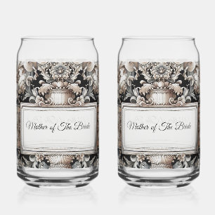 Elegant Mother of the Bride Personalised Can Glass