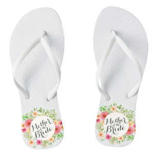 Elegant Mother of the Bride Wedding Flip Flops