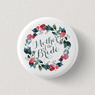 Elegant Mother of the Bride Wedding   Pin Button