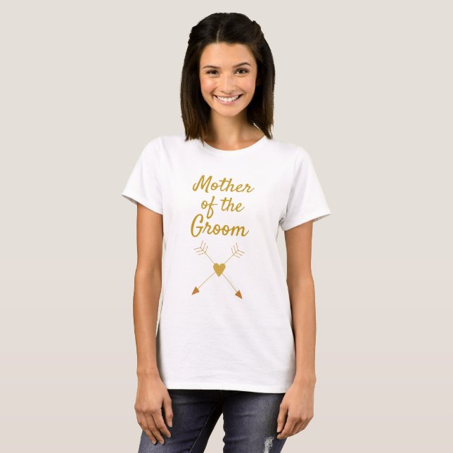 Elegant Mother of the Groom T-Shirt (Front Full)