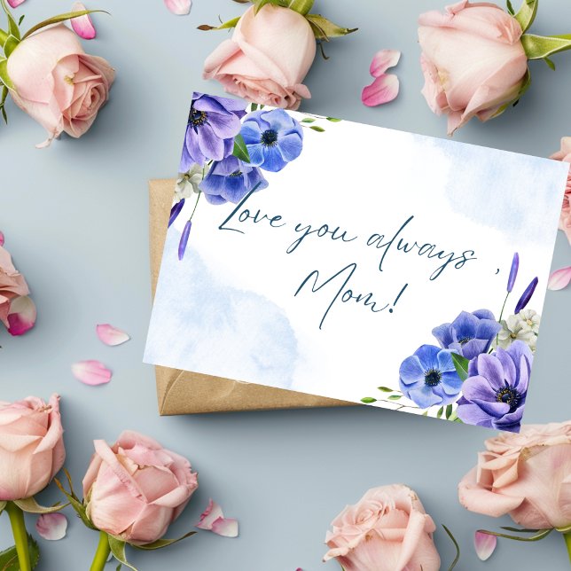 Elegant Mother's Day Card with Floral Watercolor  (Creator Uploaded)