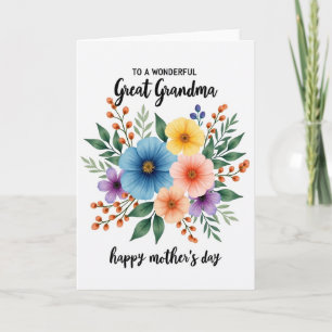 Elegant Mothers Day Floral Art Card