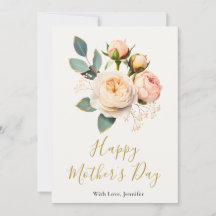 Elegant Mother's Day Floral Greeting Card