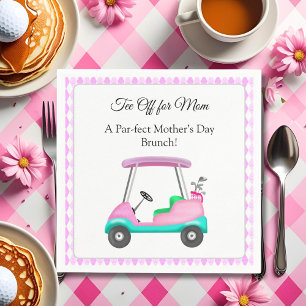 Elegant Mother's Day Golf Brunch Party Napkin
