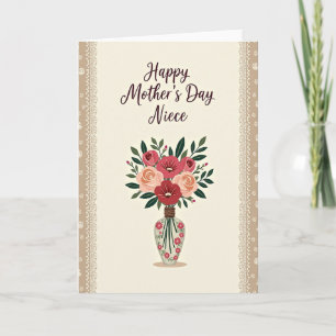 Elegant Mothers Day Niece Card