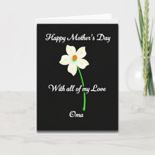 Elegant Mothers Day Oma Card