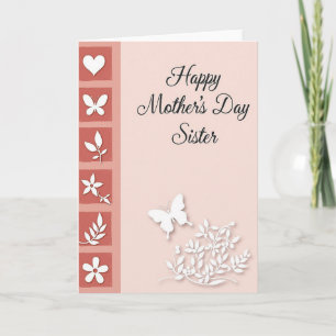 Elegant Mothers Day Paper Art Card